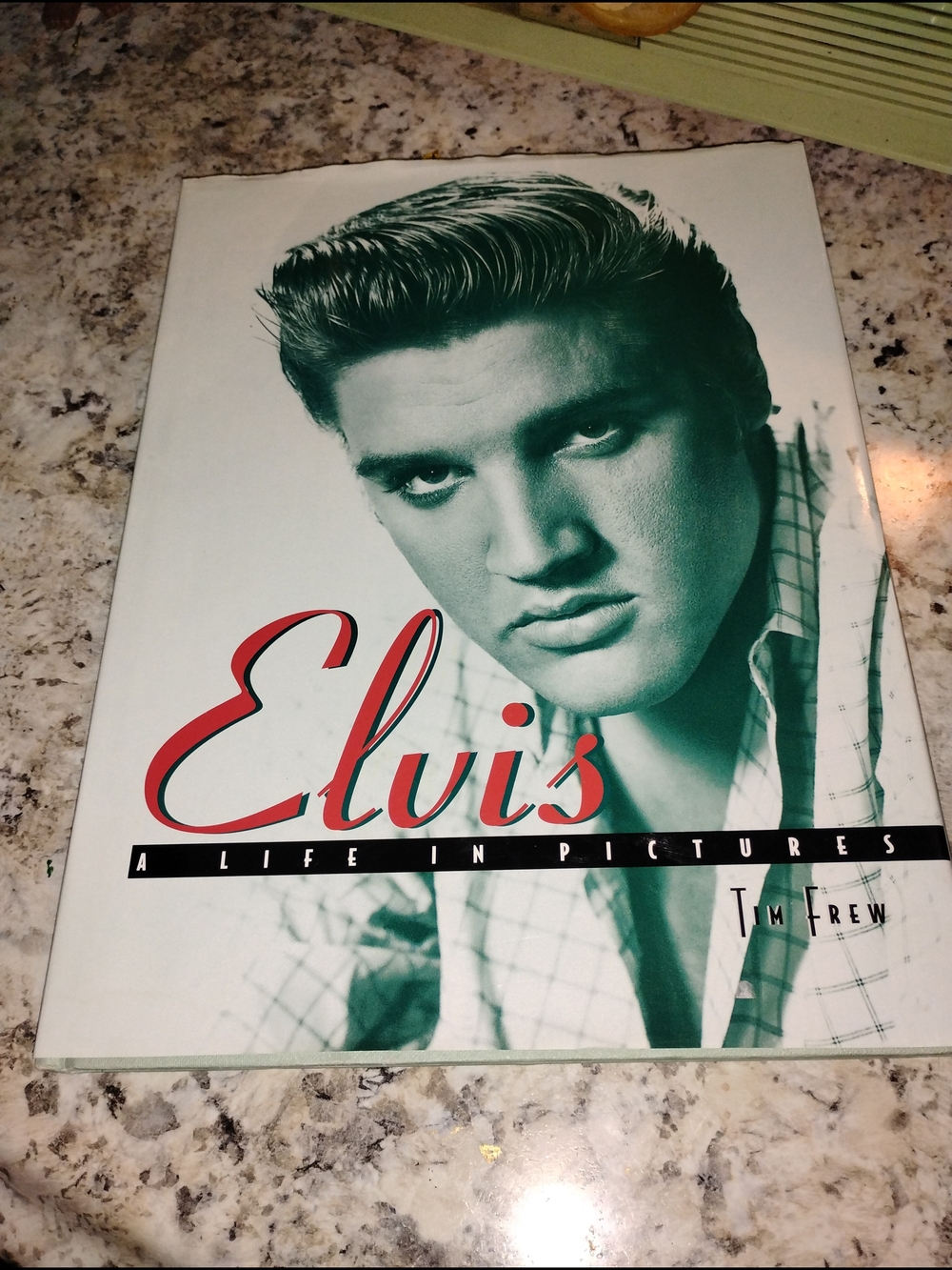 Elvis: A Life in Pictures Hardcover Book - Red & Teal Cover